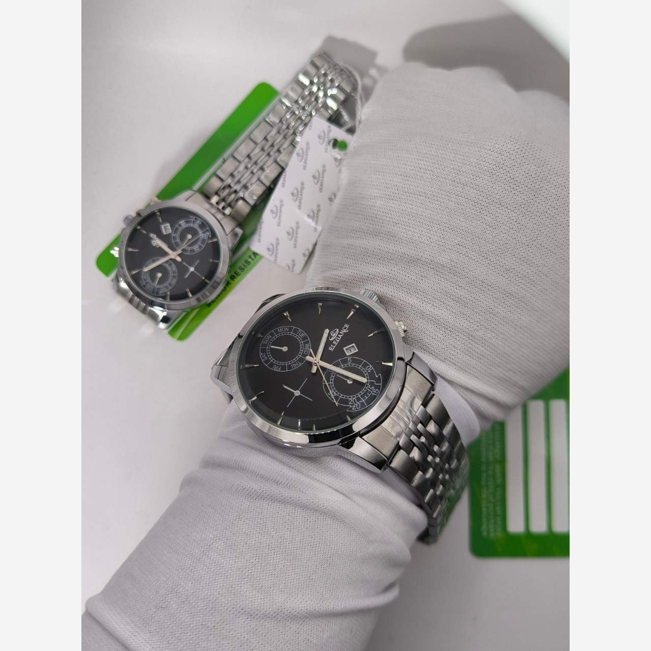 ست ساعت مچی زنانه و مردانه الگانس ELEGANCE استیل