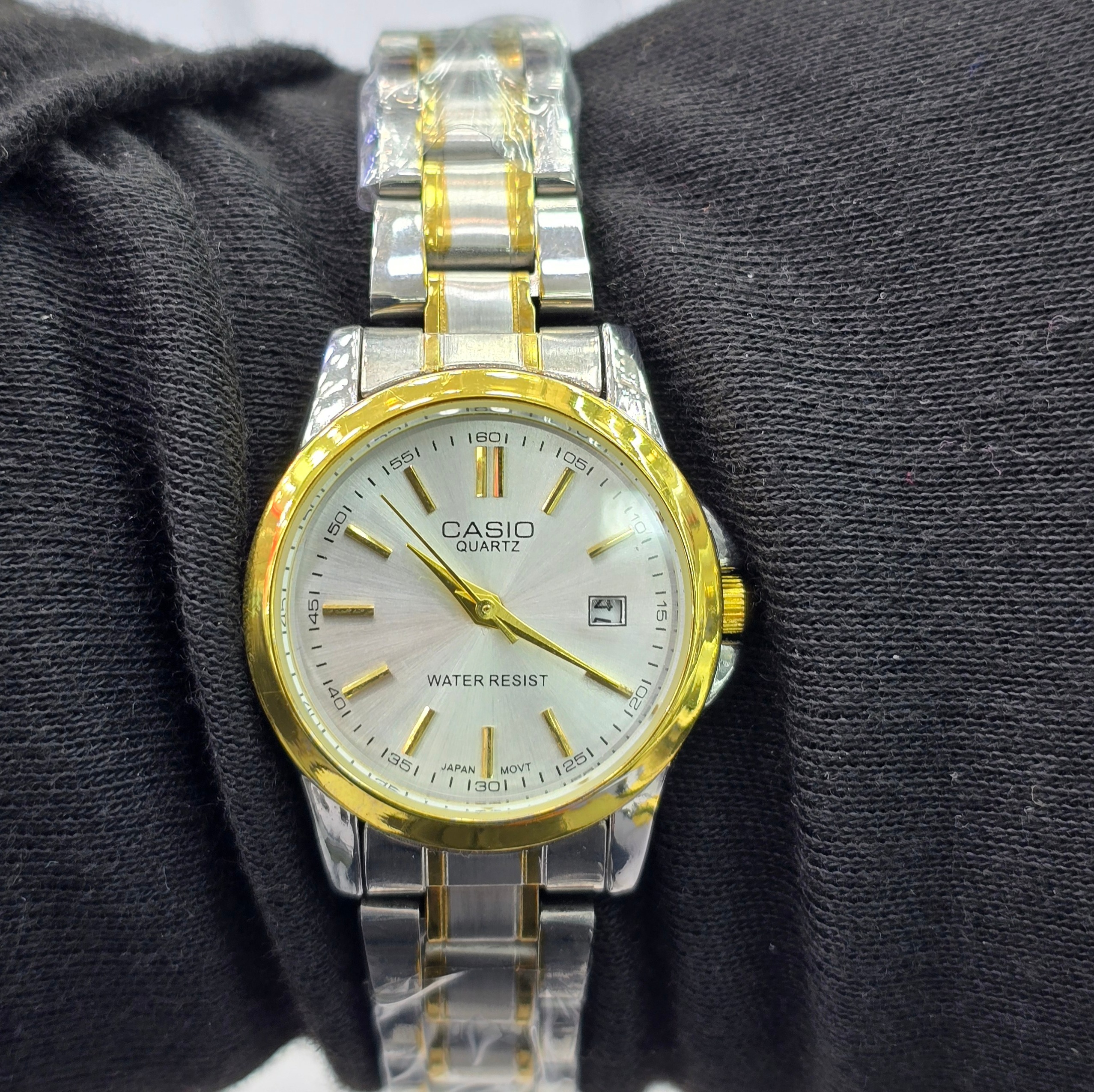 ساعت مچی زنانه کاسیو CASIO دو رنگ تقویم دار