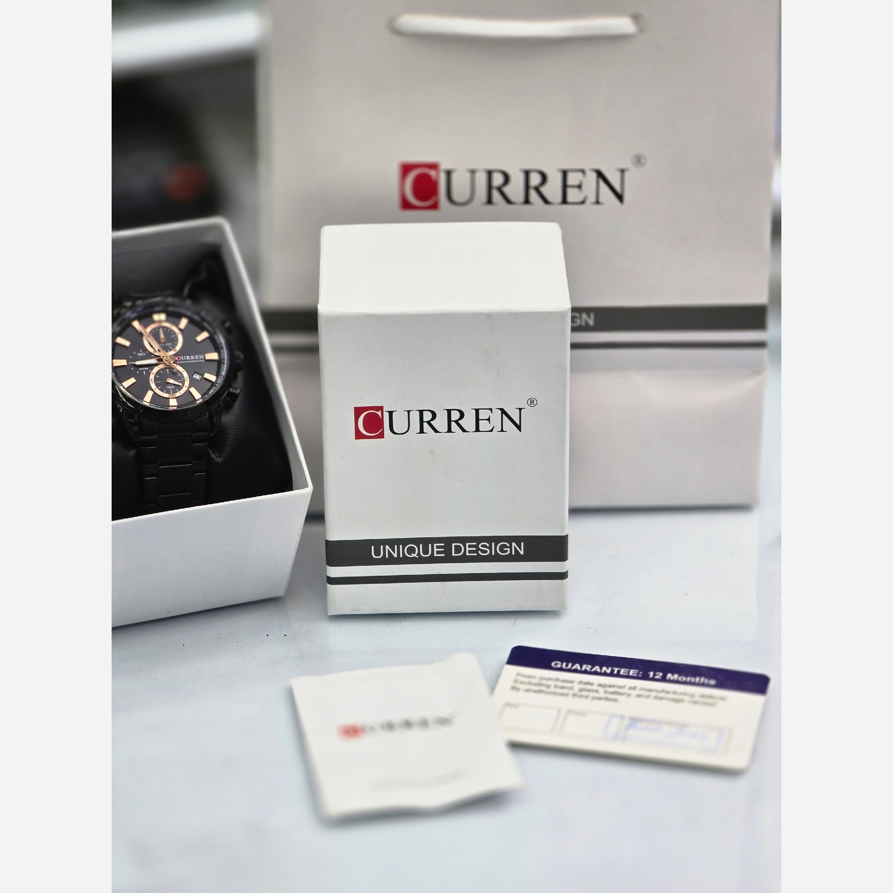 ساعت مچی مردانه کارن CURREN سه موتوره1سال