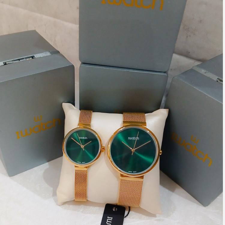 ساعت مچی اورجینال ست عقربه ای زنانه و مردانه Iwatch آی واچ مدل 190090
