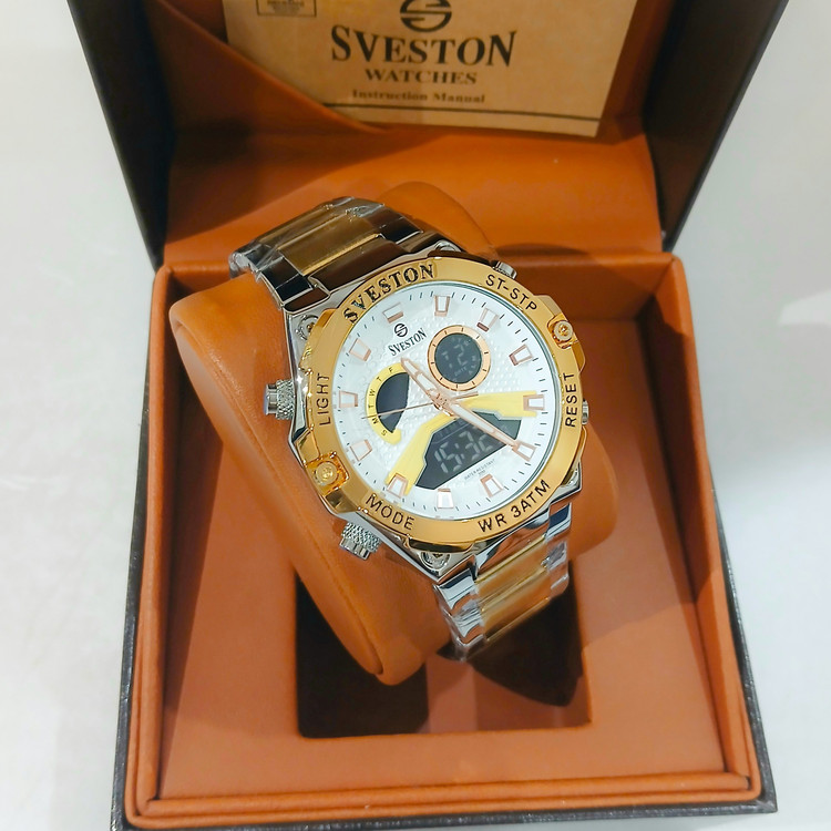 ساعت مچی مردانه سویستون دوزمانه فول SVESTON SNOW مدل SV-9305