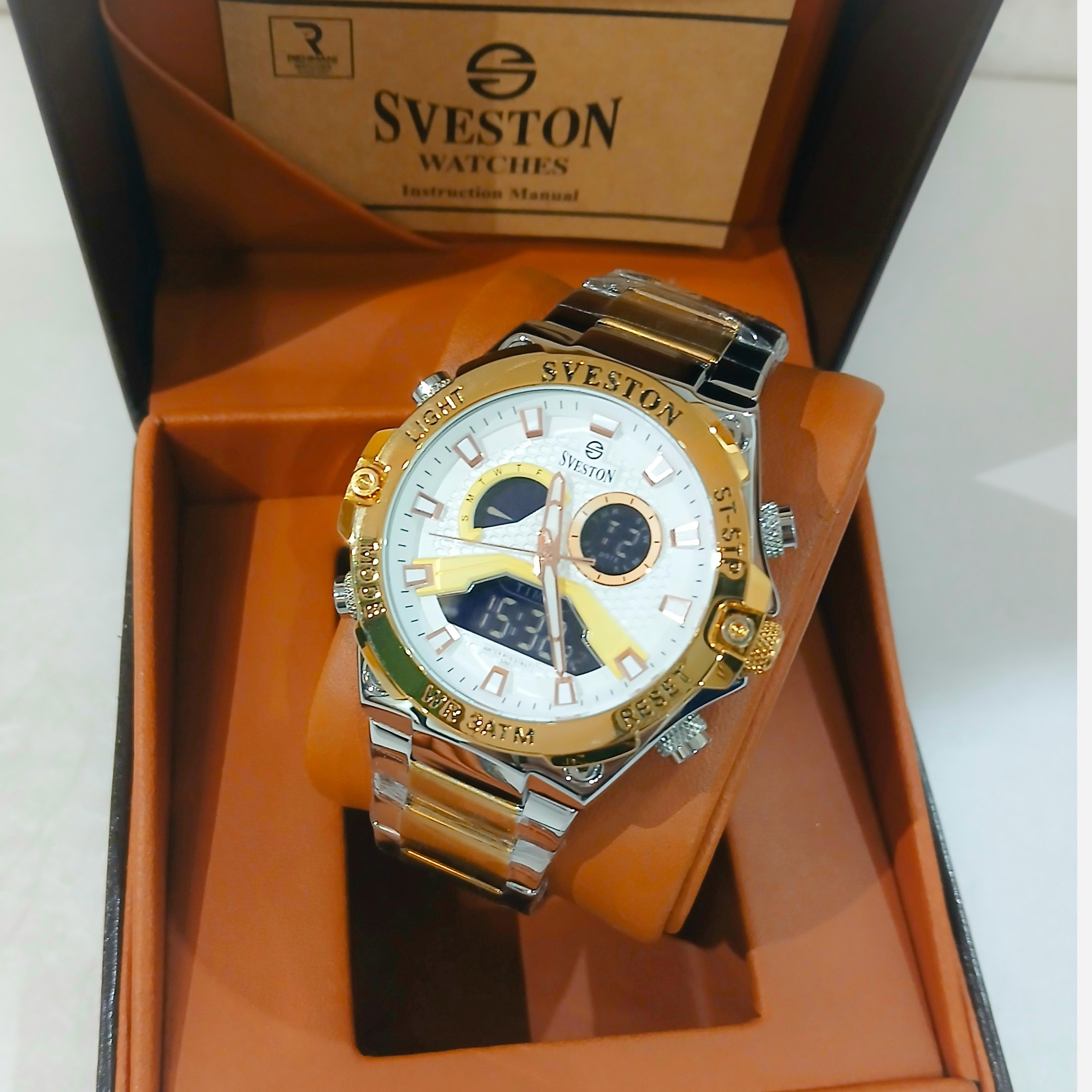 ساعت مچی مردانه سویستون دوزمانه فول  SVESTON SNOW مدل SV-9305