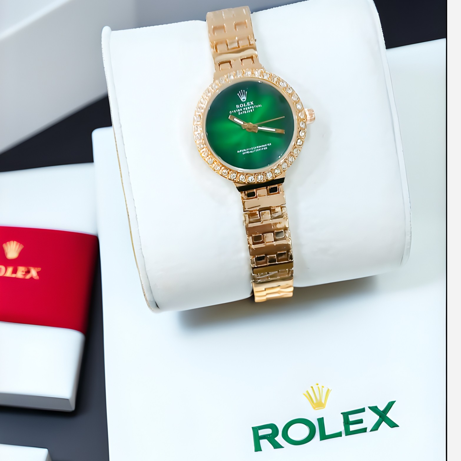 ساعت مچی زنانه رولکس ROLEX ژاپن مدل 3338 باکیفیت مسی