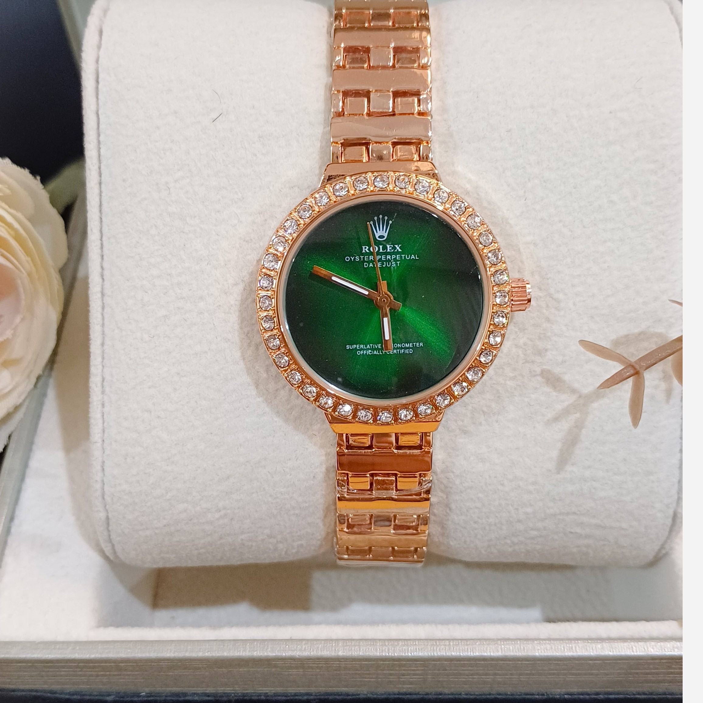 ساعت مچی زنانه رولکس ROLEX ژاپن مدل 3338 باکیفیت مسی