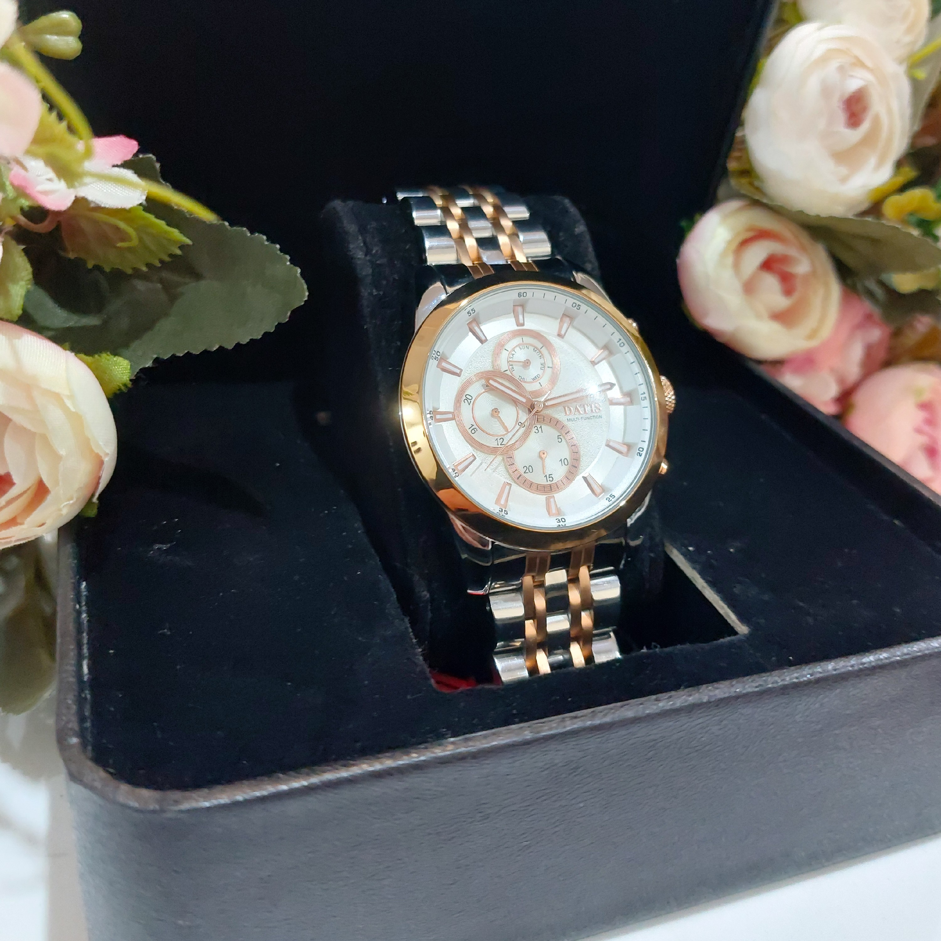 ساعت مچی مردانه DATIS سه موتوره فعال فول تایم مدل D8480AFG ژاپن