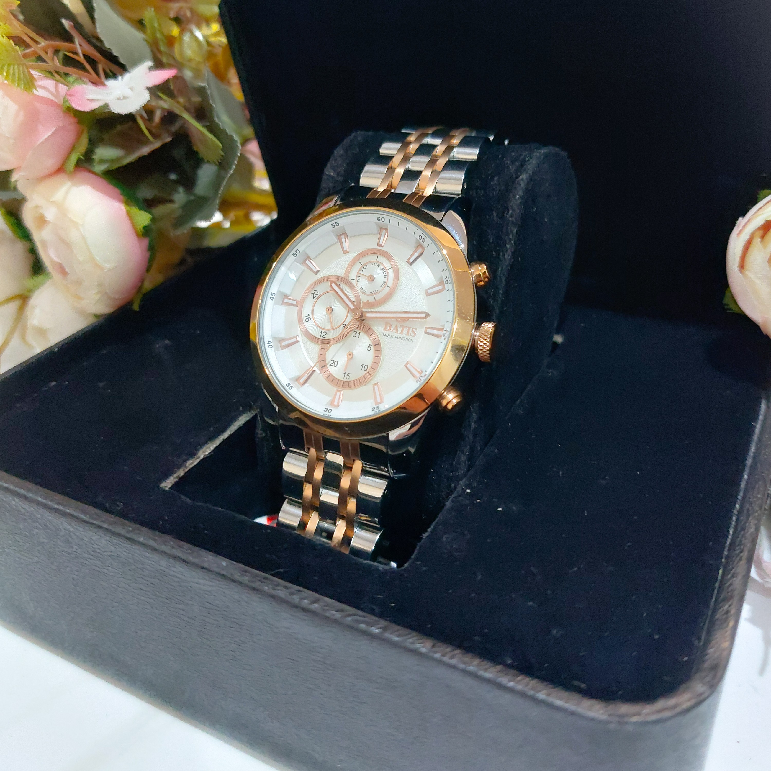 ساعت مچی مردانه DATIS سه موتوره فعال فول تایم مدل D8480AFG ژاپن