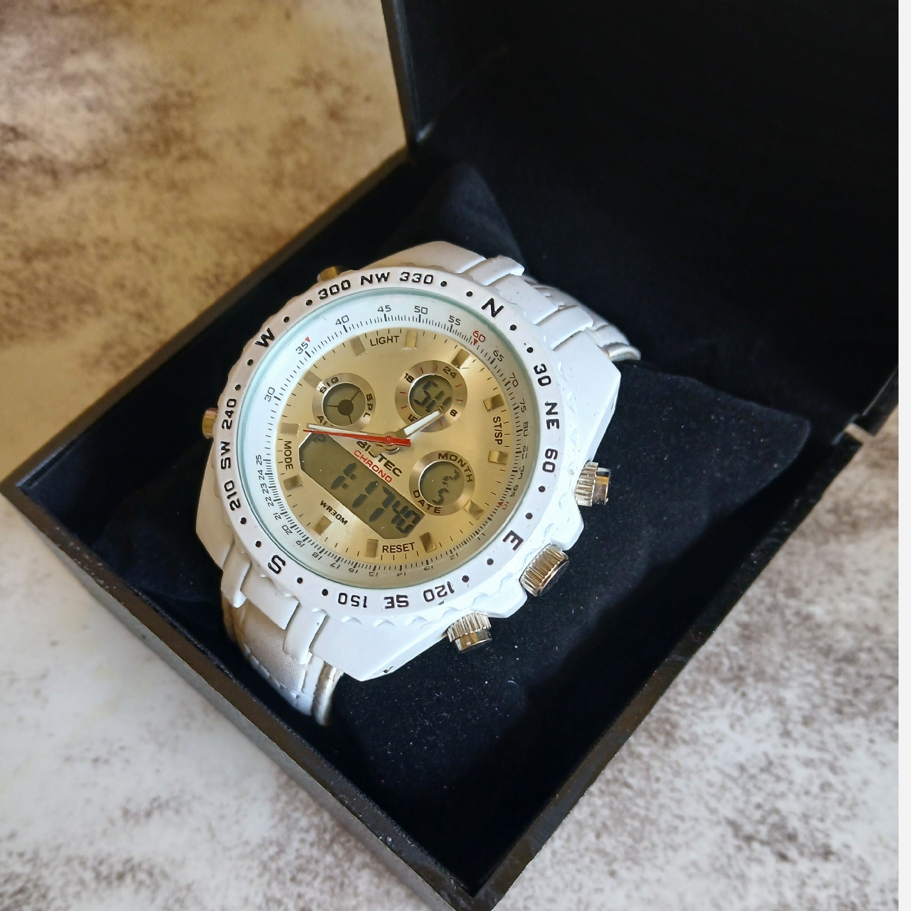ساعت مچی مردانه بیستک دوزمانه فول BISTEC CHRONO مدل 11927