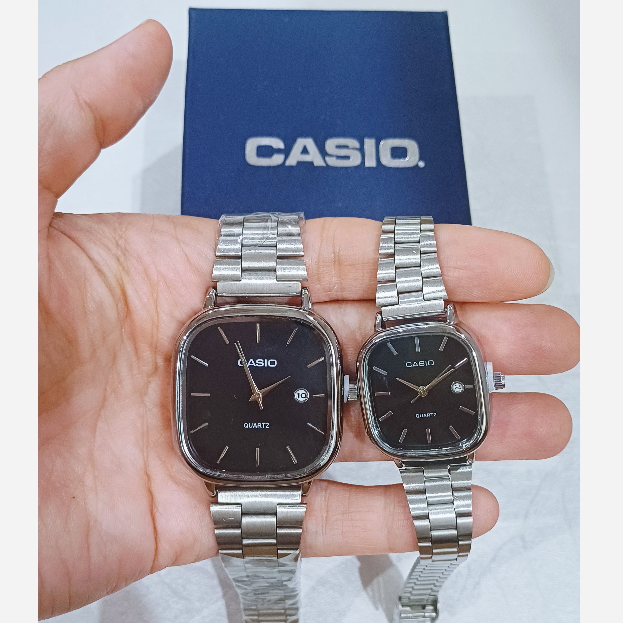 ساعت مچی ست زنانه و مردانه کاسیو CASIO موتور با کیفیت مدل MTP-1072