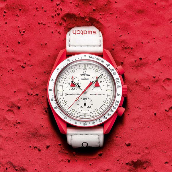 ساعت سواچ سه موتوره کرنو فعال مدل MISSION TO MARS SO33R100