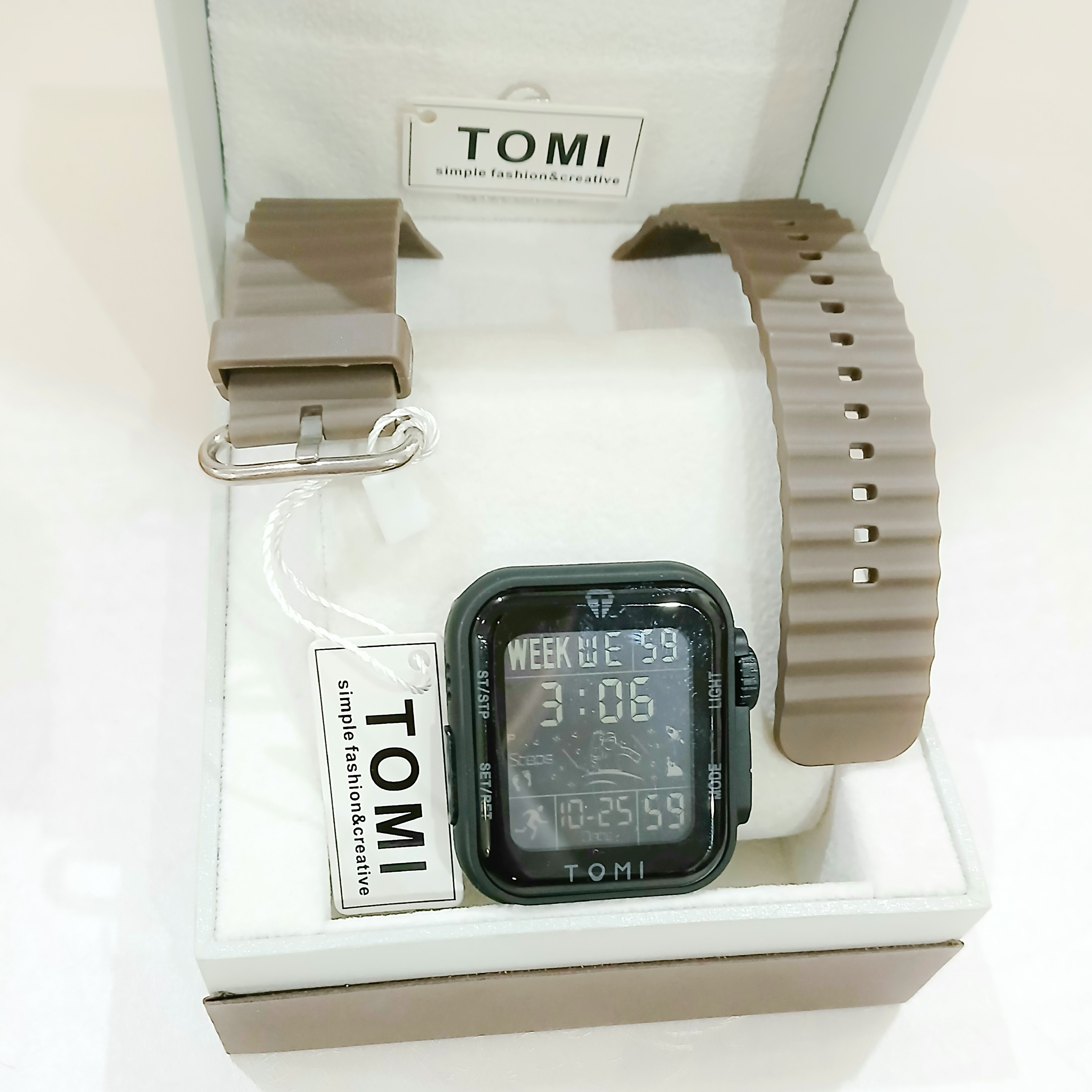 ساعت TOMI زنانه و مردانه ضدآب اسپورت اورجینال مدل TM-2301G