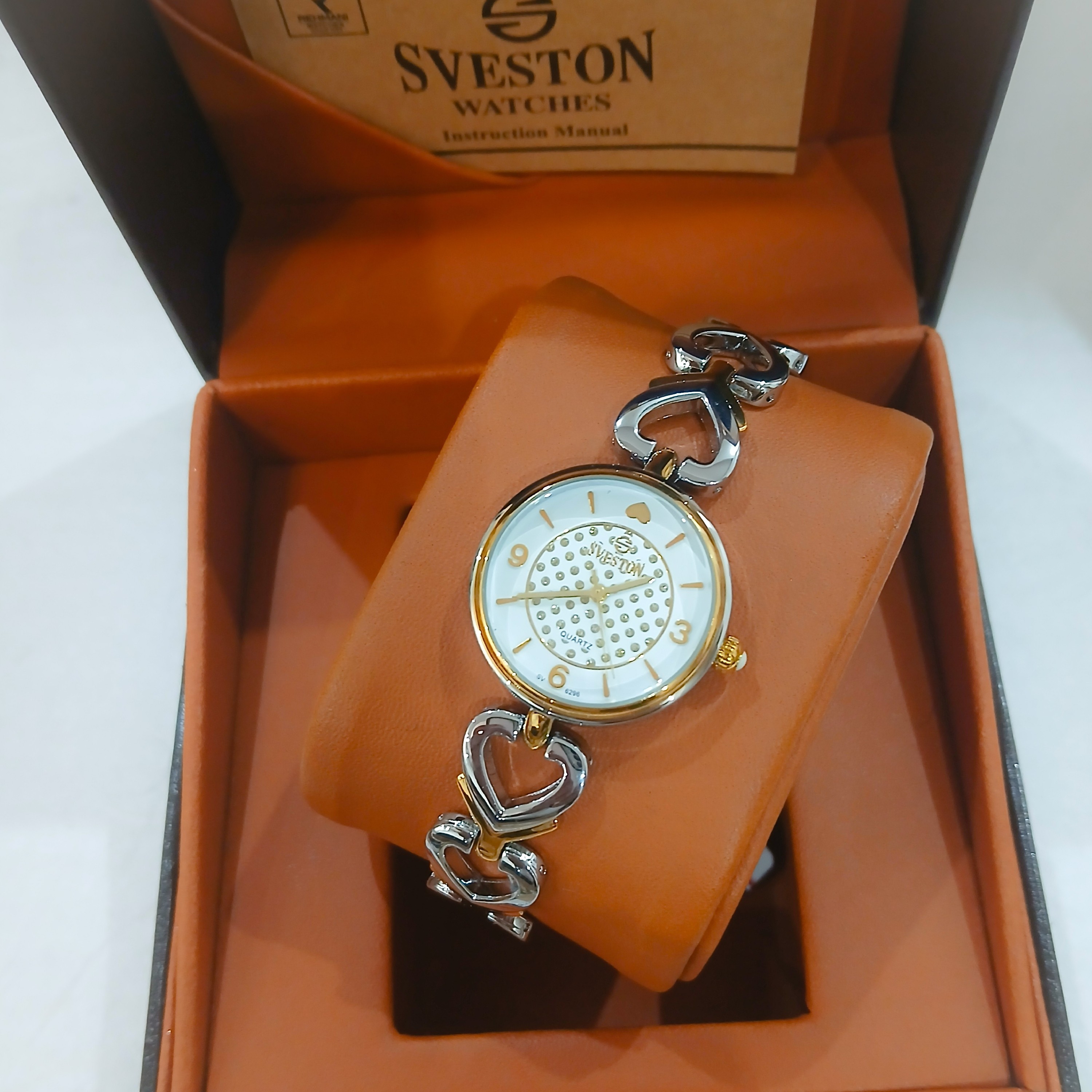 ساعت مچی زنانه دستبندی SVESTON سویستون مدل SV-6296L ژاپن