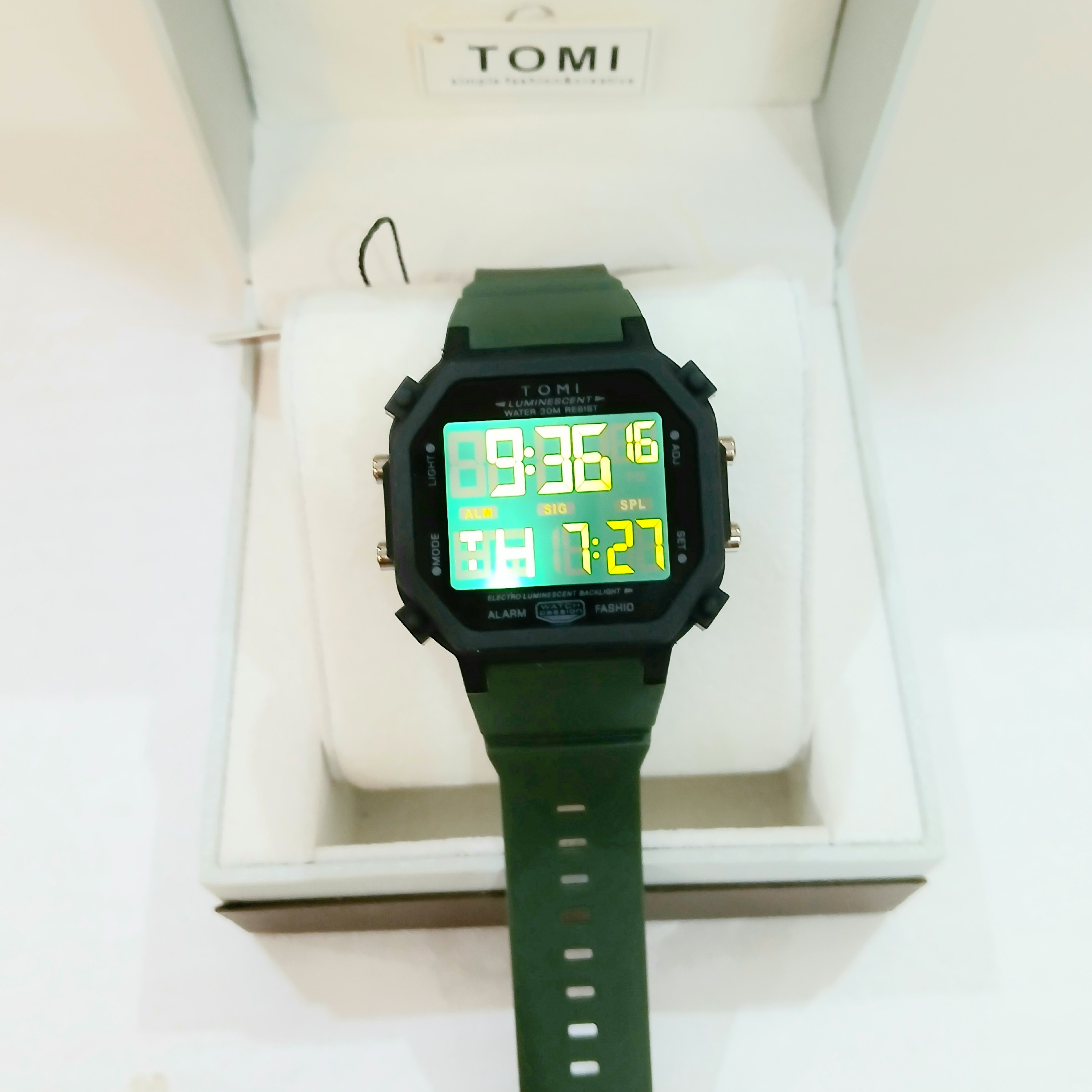 ساعت TOMI زنانه و مردانه ضدآب اسپورت اورجینال مدل TM-3008G