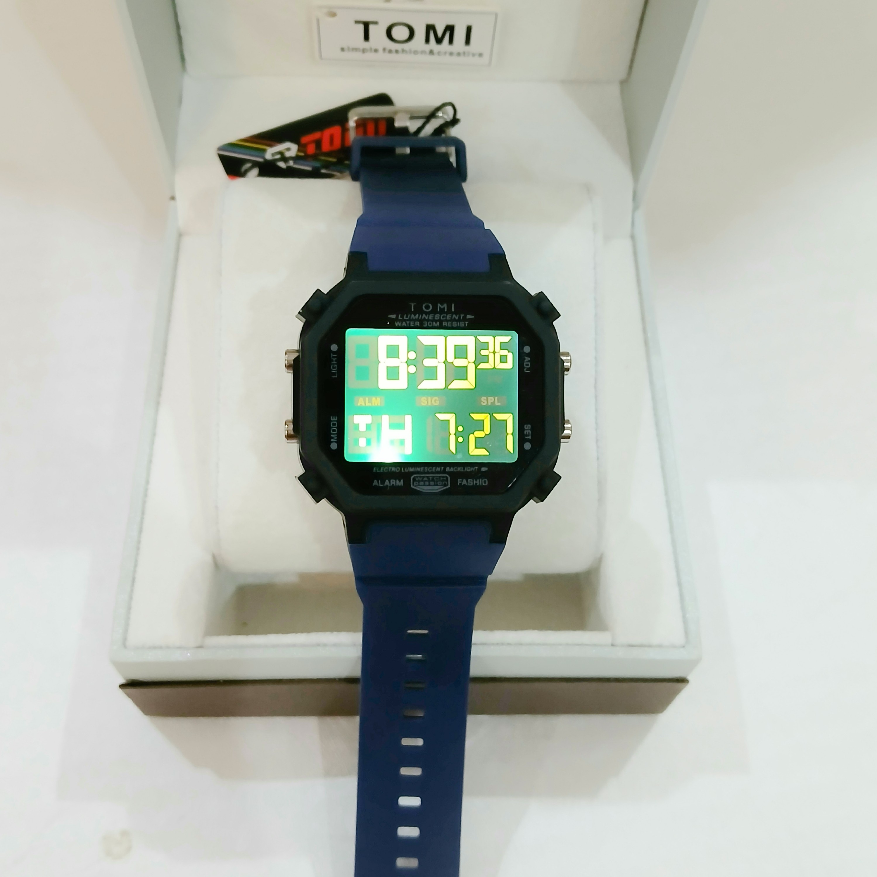 ساعت TOMI زنانه و مردانه ضدآب اسپورت اورجینال مدل TM-3008G