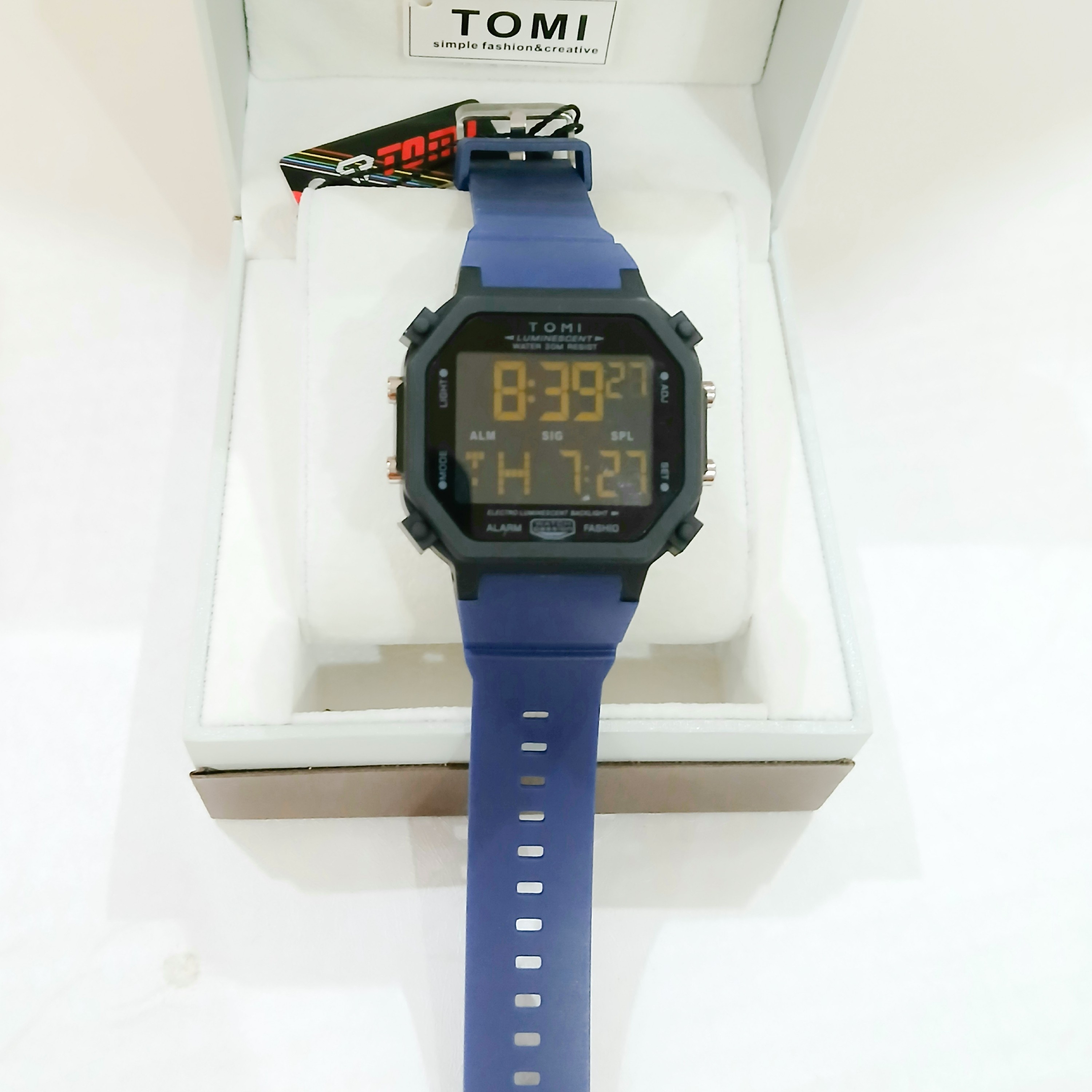 ساعت TOMI زنانه و مردانه ضدآب  اسپورت اورجینال  مدل TM-3008G