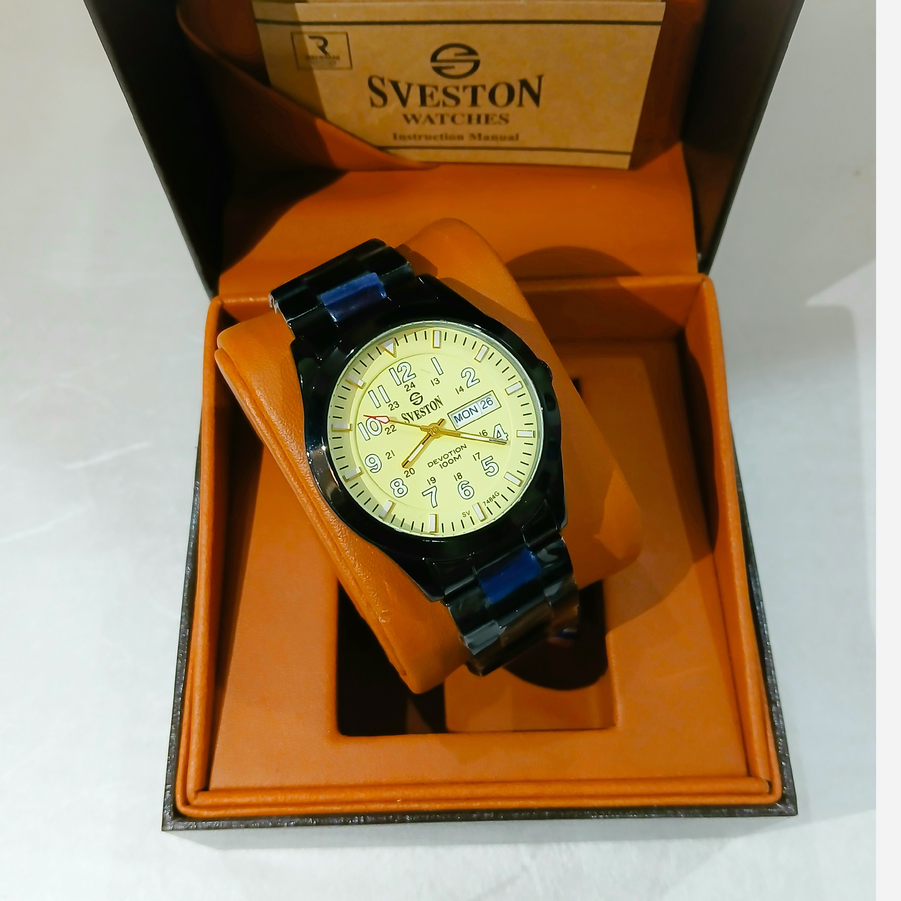 ساعت مچی مردانه سویستون SVESTON DEVOTION مدل SV-7484G ژاپن