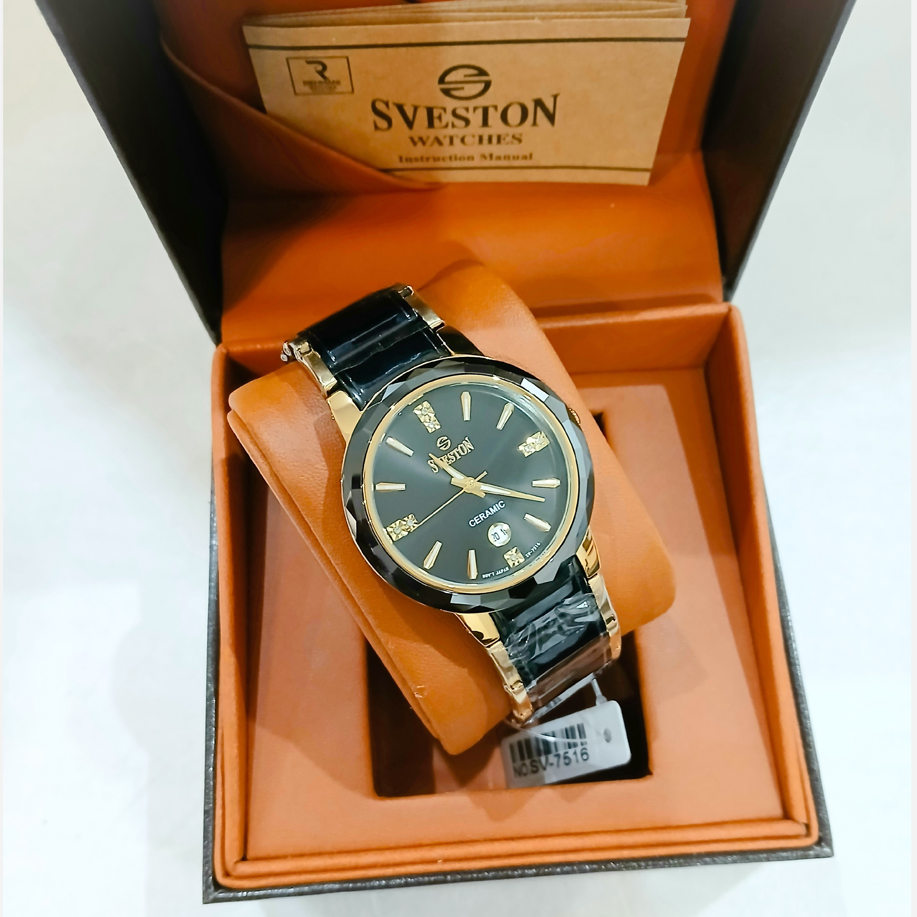 ساعت مچی مردانه سویستون SVESTON CERAMIC مدل SV-7516G ژاپن