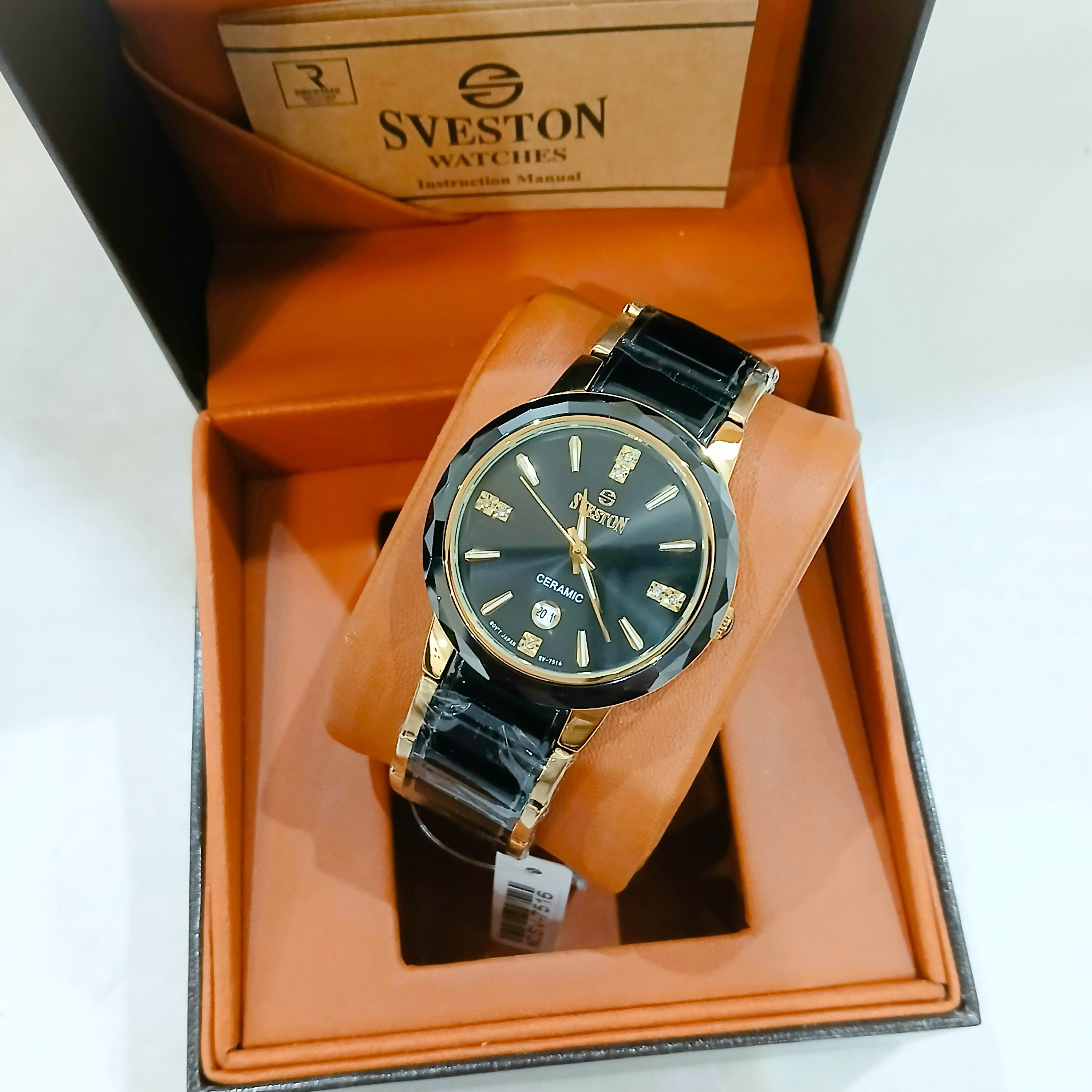 ساعت مچی مردانه سویستون SVESTON CERAMIC مدل SV-7516G ژاپن