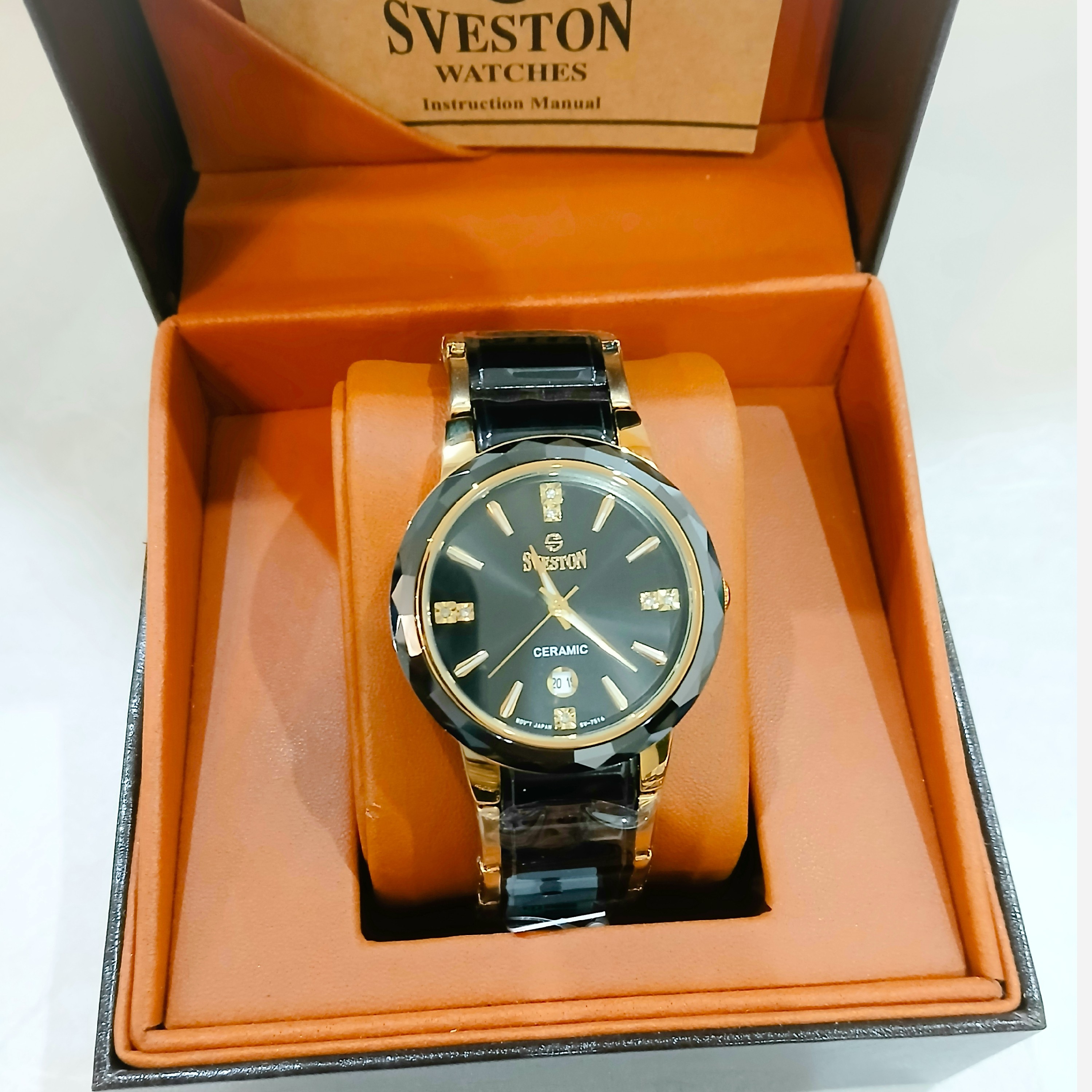 ساعت مچی مردانه سویستون SVESTON CERAMIC مدل SV-7516G ژاپن