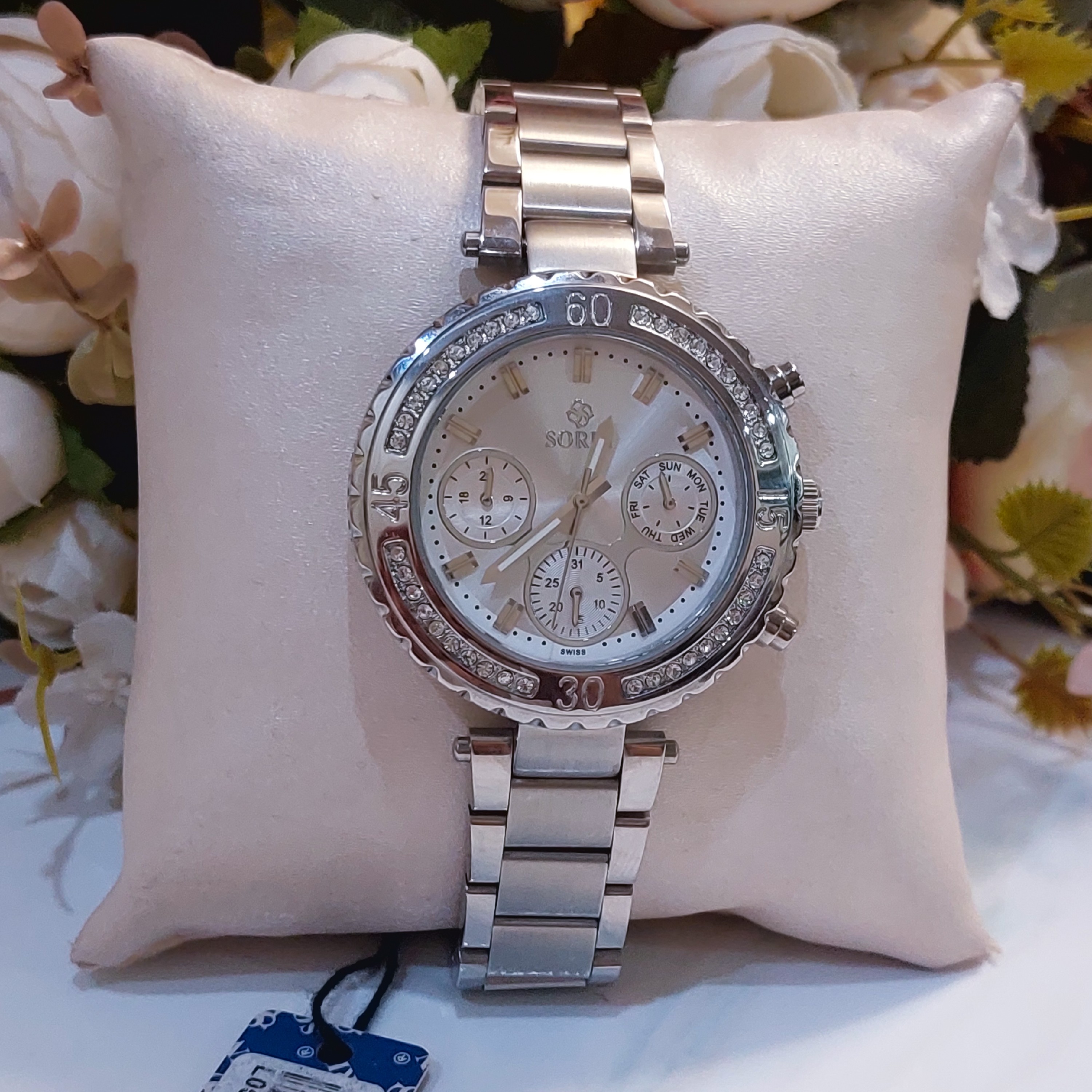 ساعت مچی زنانه SORIN مدل SS0576L سوئیس سه موتوره فعال فول تایم swiss