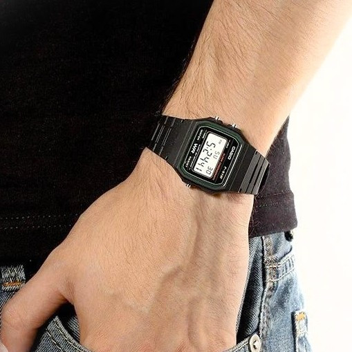 ساعت مچی مردانه کاسیو اورجینال سبز مشکی مدل F91W-3DG اصل