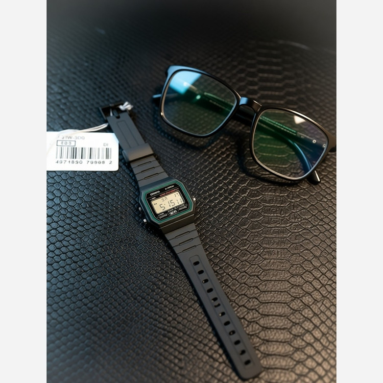 ساعت مچی مردانه کاسیو اورجینال سبز مشکی مدل F91W-3DG اصل