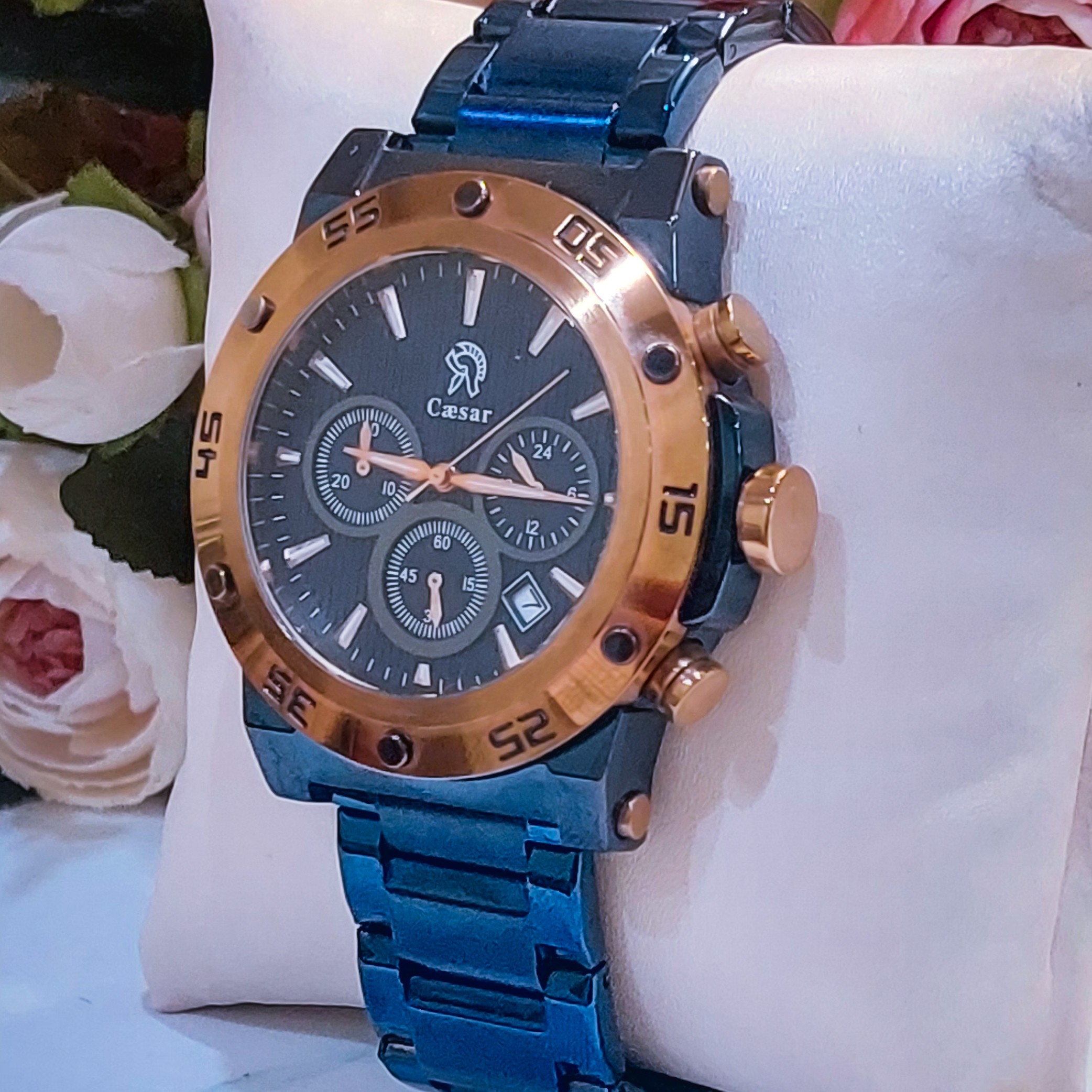 ساعت مچی مردانه سزارcaesar سه موتوره کرنو فعال مدل CA-1011 Caesar