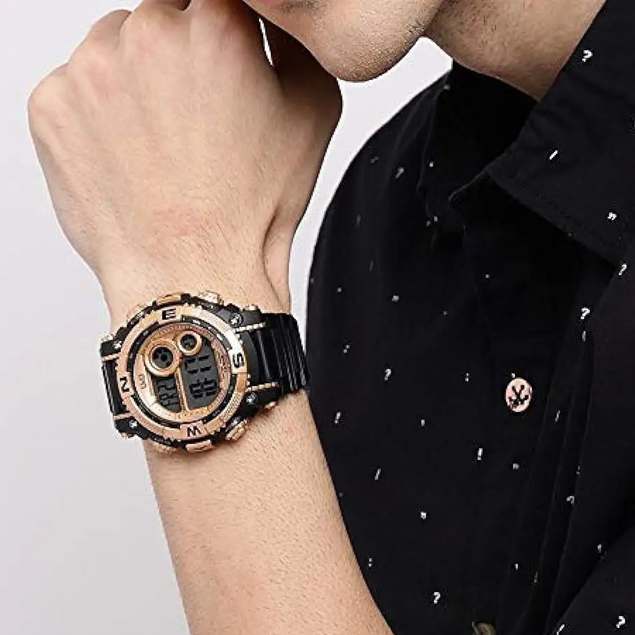 ساعت مچی مردانه صفحه مشکی آنالوگ Q،QM133J004Y اورجینال