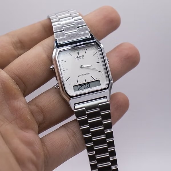 ساعت مچی مردانه و زنانه کاسیو CASIO دوزمانه هایکپی مدل AQ-230 JAPAN