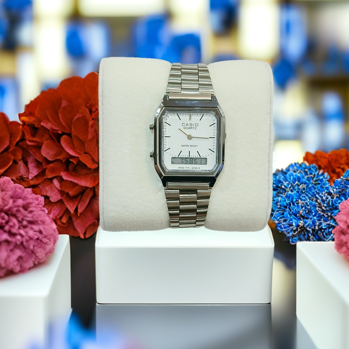 ساعت مچی مردانه و زنانه کاسیو CASIO دوزمانه هایکپی مدل AQ-230 JAPAN