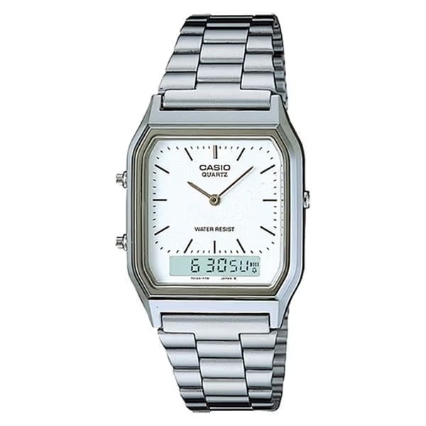 ساعت مچی مردانه و زنانه کاسیو CASIO دوزمانه هایکپی مدل AQ-230 JAPAN