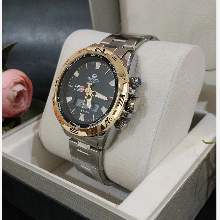 ساعت مچی مردانه دوزمانه CASIO EDIFICE تایلند موتور ژاپن