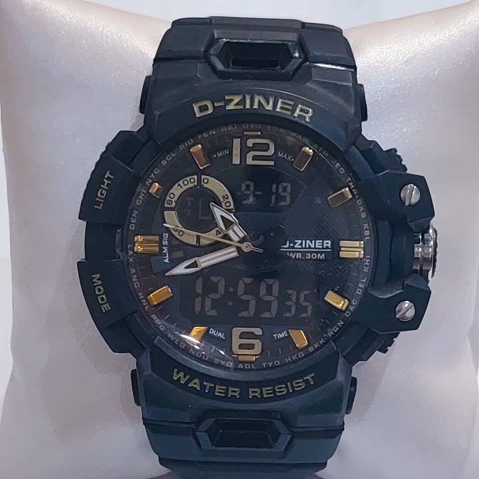 ساعت مردانه دوزمانه دیزاینر D-ziner DZ-8119 اورجینال .