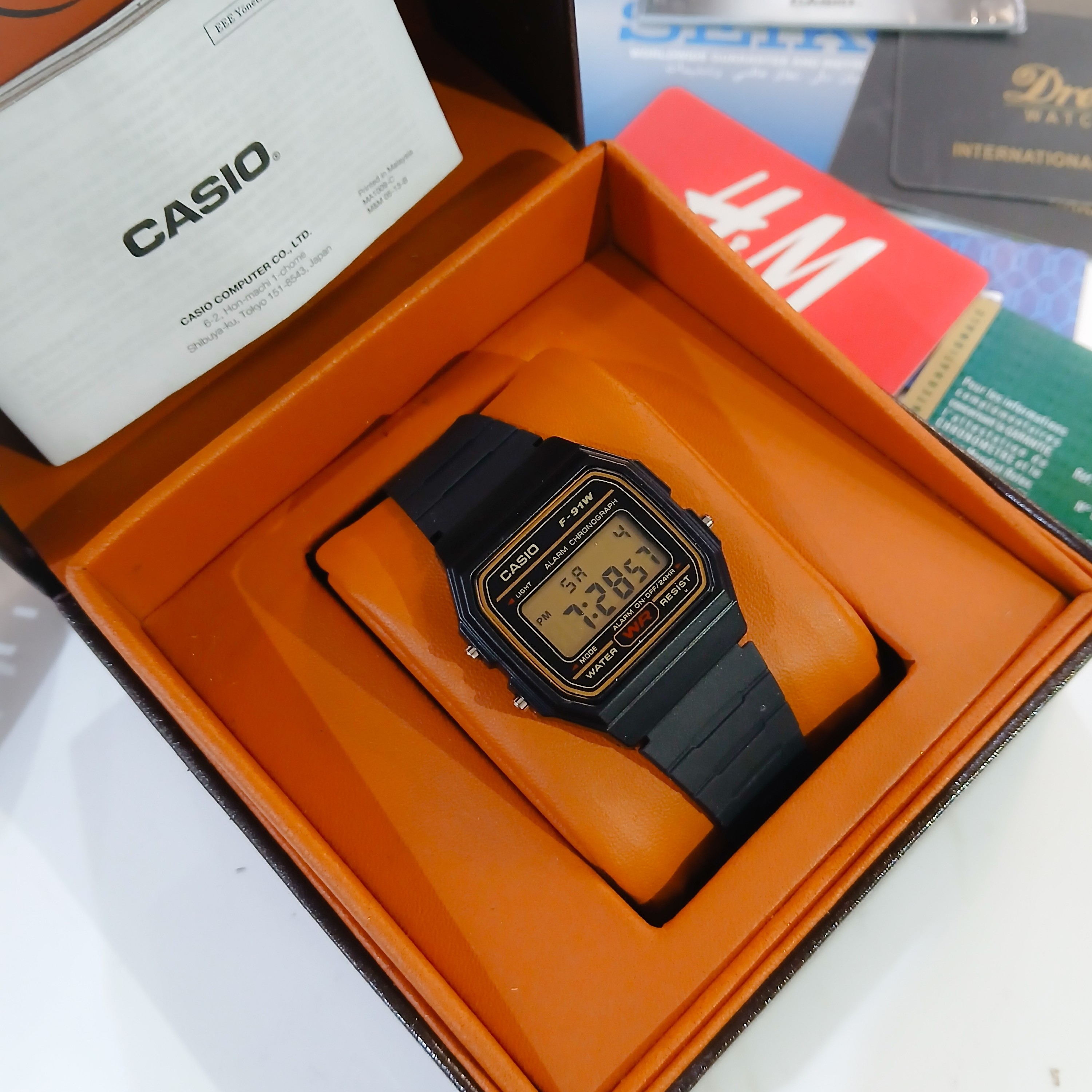 ساعت کاسیو مردانه مدل CASIO F-91 هایکپی بعد از اورجینال
