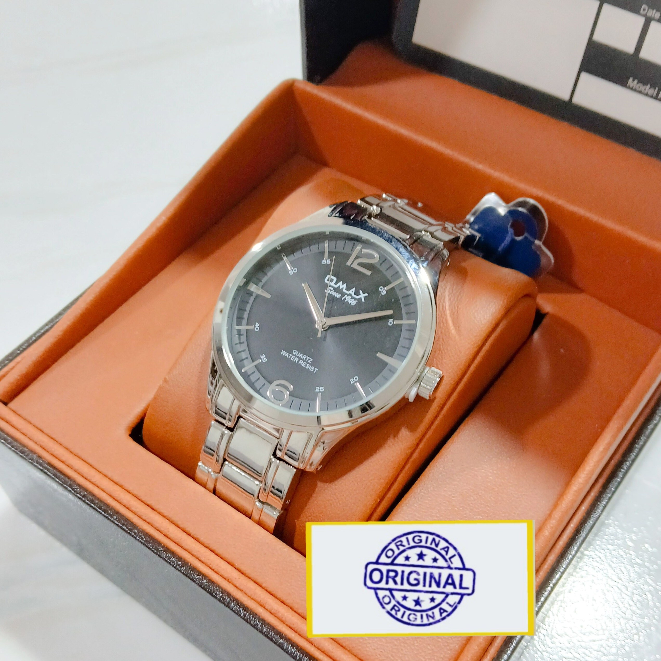 ساعت مردانه اوماکس OMAX مجلسی ژاپن مدل HSA141 اورجینال مشکی