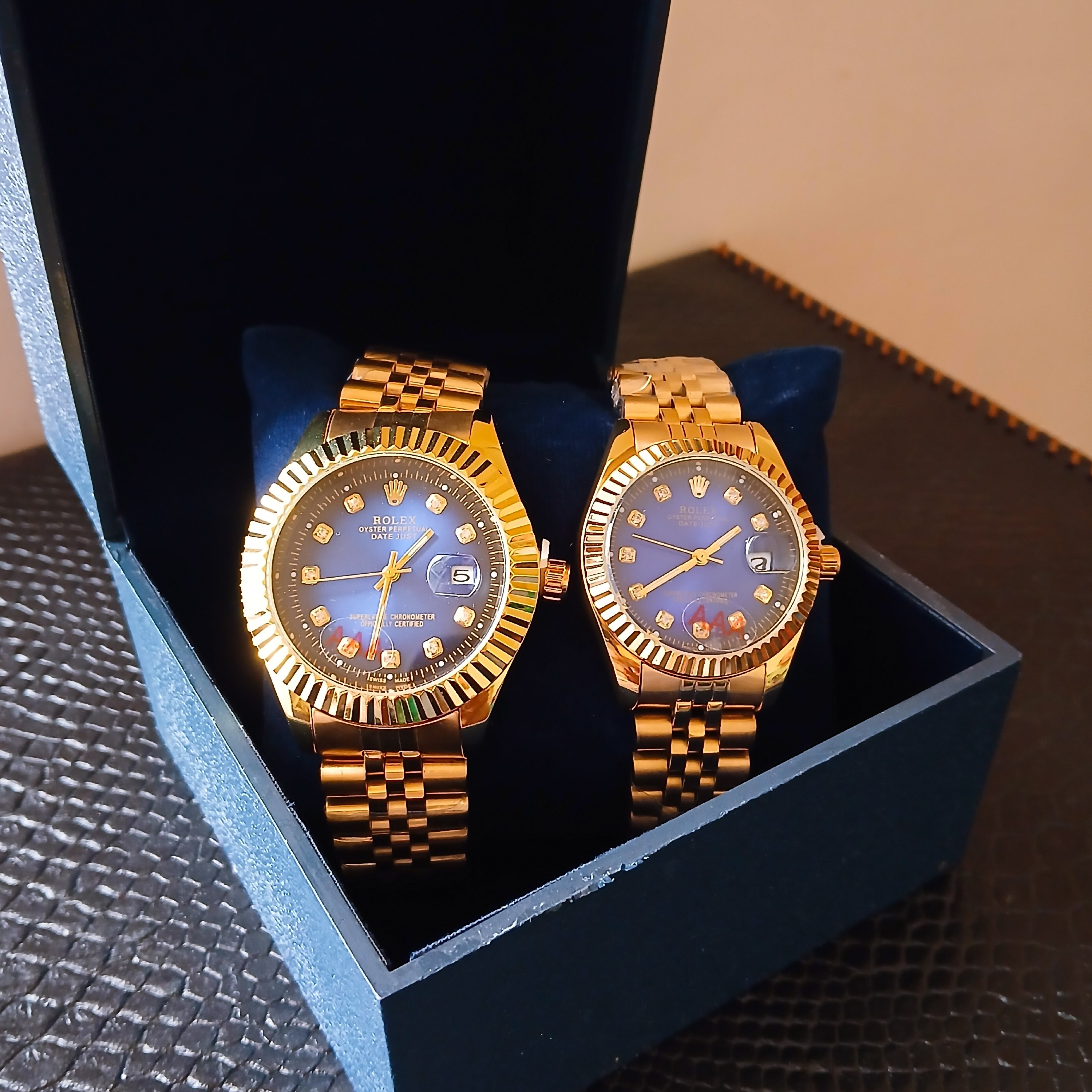 ساعت  ست مردانه و زنانه  ROLEX DAY DATE  رولکس هایکپی جنس خوب
