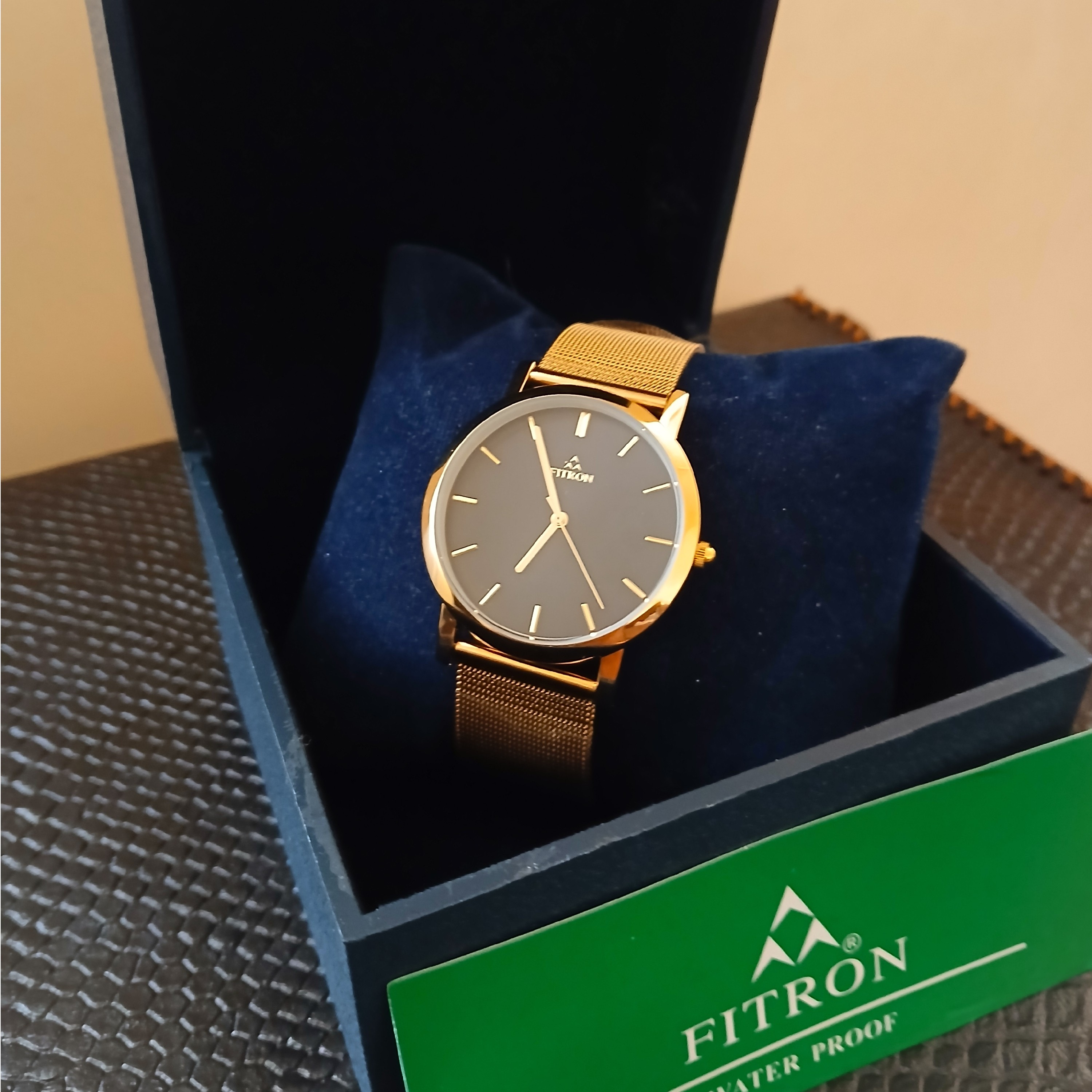 ساعت زنانه فیترون FITRON موتور میوتا ژاپن مدل 8595M بندحصیری ژاپن درجه 1