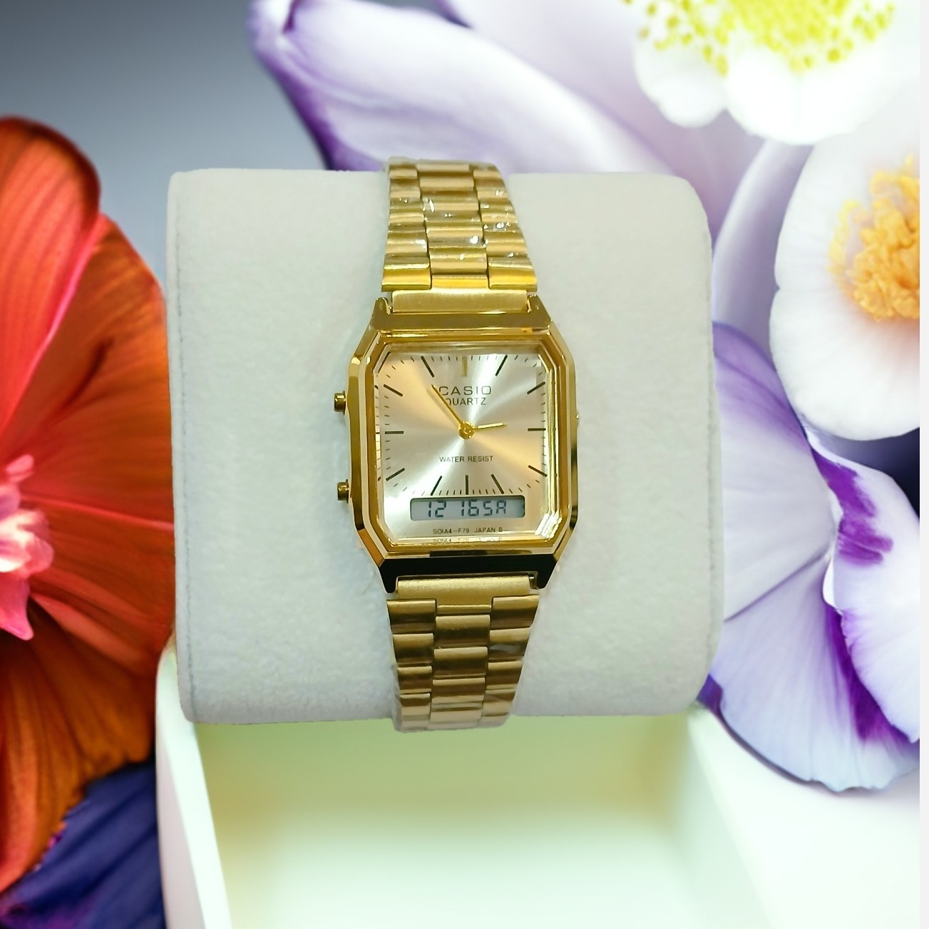 ساعت مچی مردانه و زنانه کاسیو CASIO دوزمانه هایکپی مدلAQ-230 JAPAN