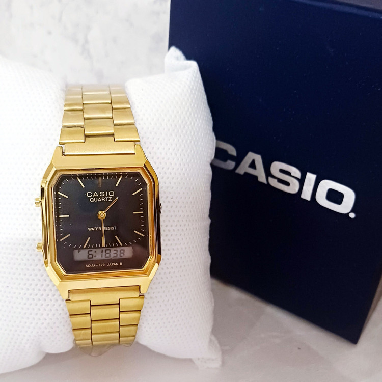 ساعت مچی مردانه و زنانه کاسیو CASIO دوزمانه هایکپی مدل AQ-23 JAPAN