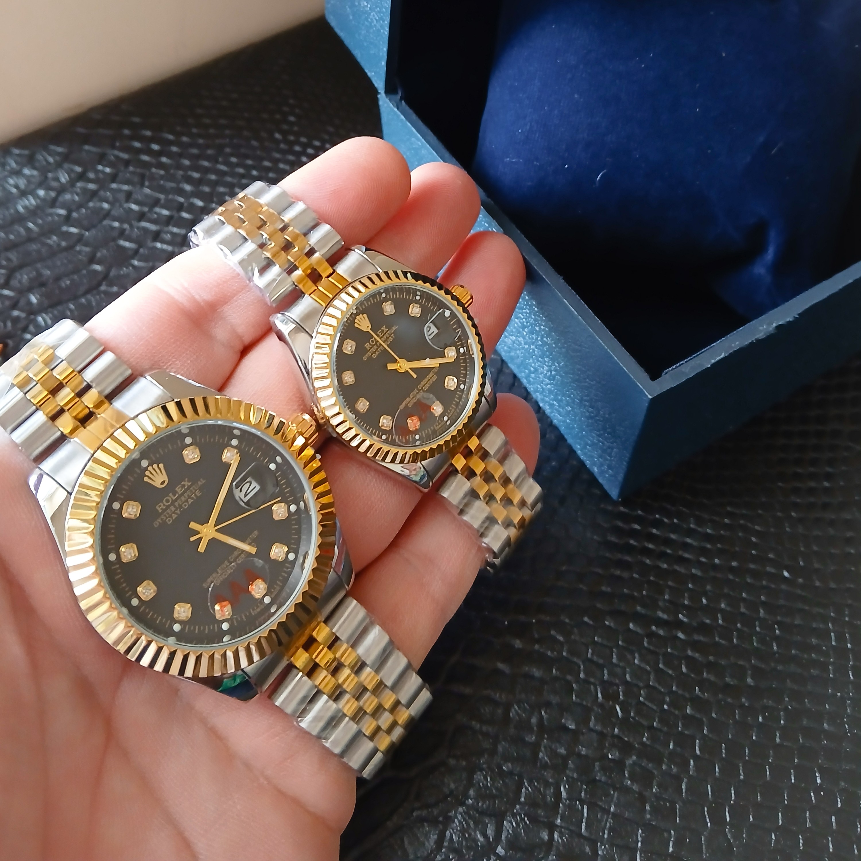 ساعت ست مردانه و زنانه  ROLEX DAY DATE  رولکس هایکپی جنس خوب