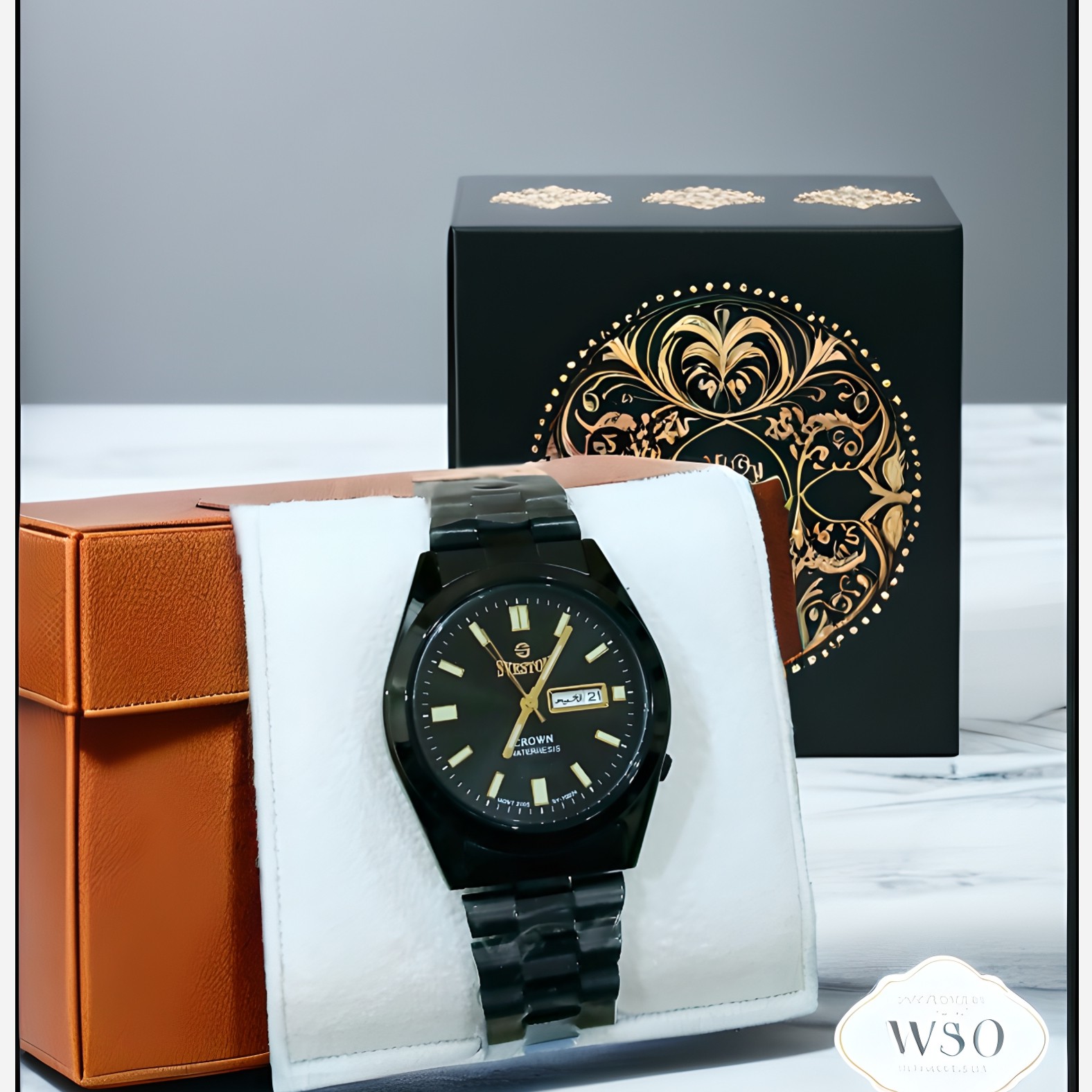ساعت  مردانه  Sveston CROWN اصل موتور ژاپن میوتا مدل SV 10024