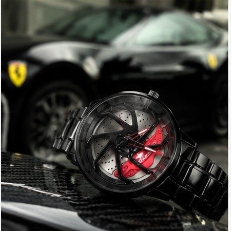 ساعت رینگی GT مدل پورشه کیفیتA++++ قرمز +دستبند ست