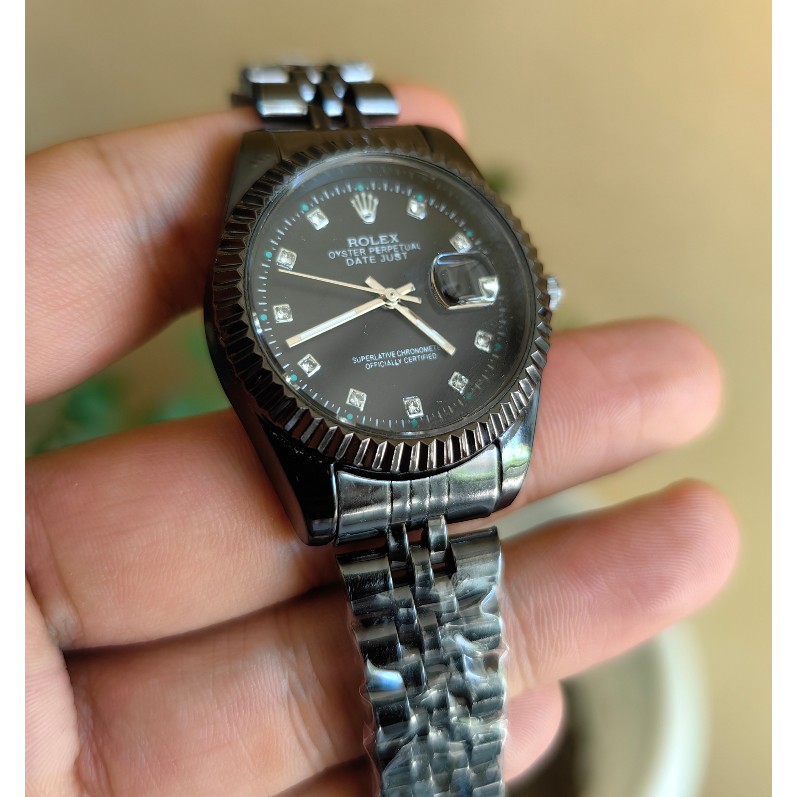 ساعت زنانه رولکس rolex مستر تقویم تلسکوپی بند فلزی موتور شرکتی کد122