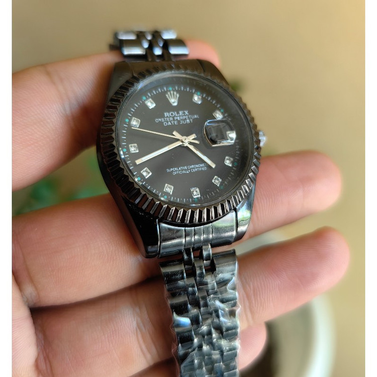 ساعت زنانه رولکس rolex مستر تقویم تلسکوپی بند فلزی موتور شرکتی کد122