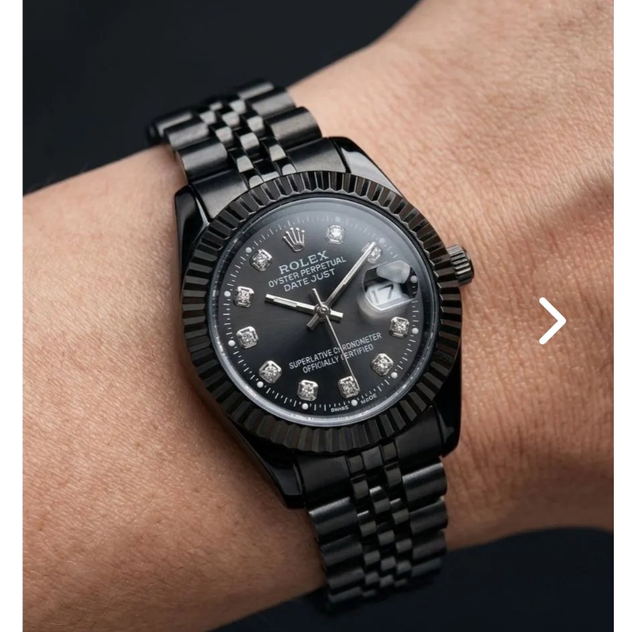 ساعت زنانه رولکس rolex مستر تقویم تلسکوپی بند فلزی موتور شرکتی کد122