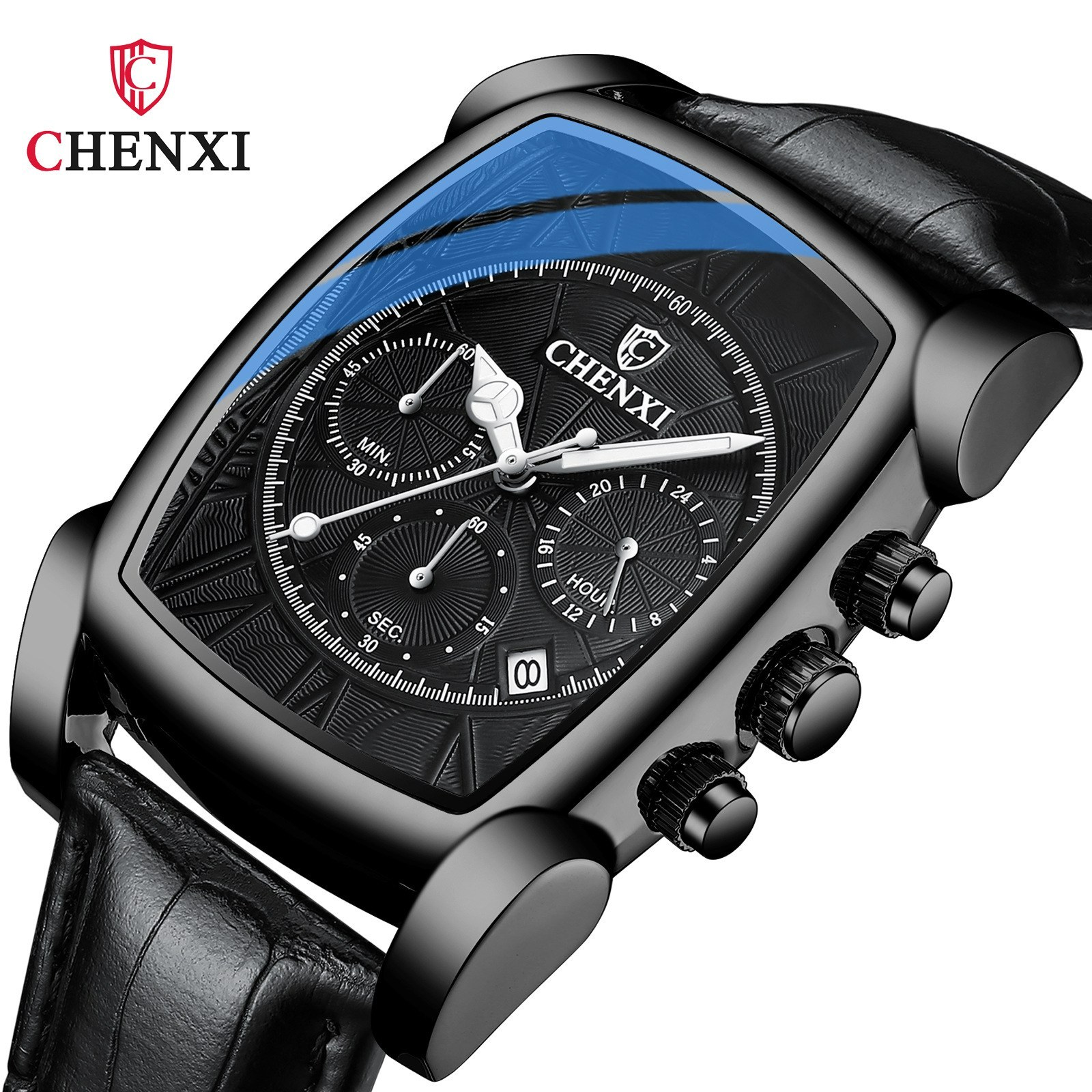 ساعت مچی مردانه چنکسی مدل CHENXI 909 تمام مشکی