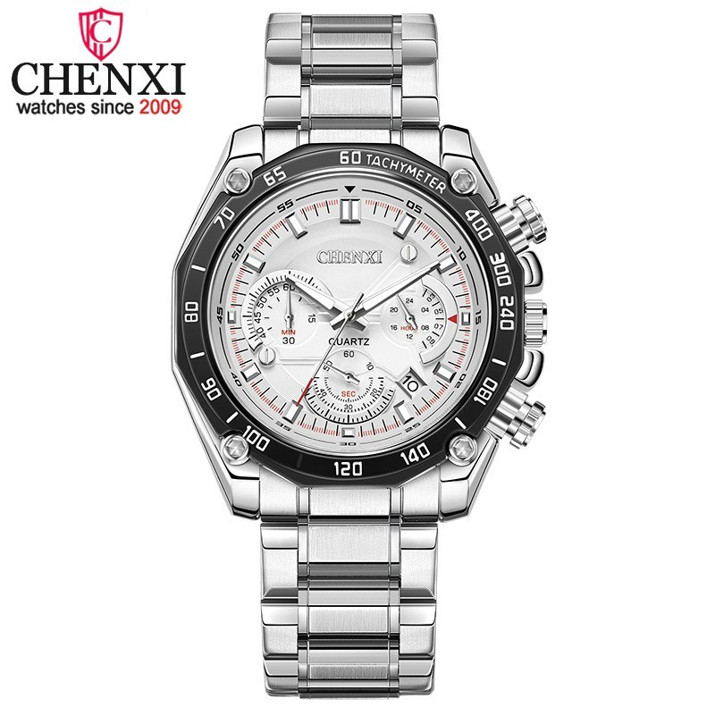 ساعت مچی مردانه چنکسی مدل CHENXI 929 نقره ای