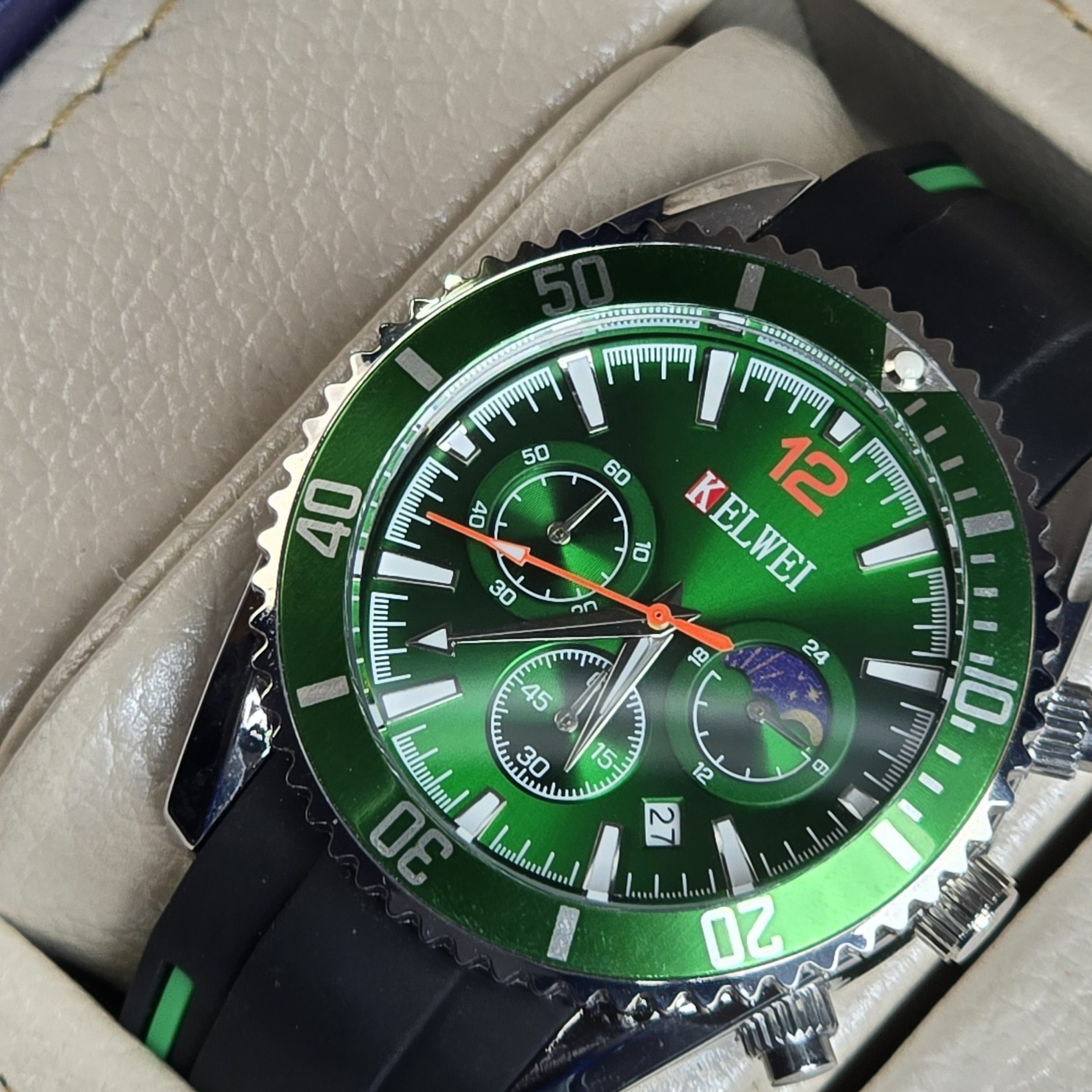ساعت مچی مردانه کلوی مدل 7107 KELWEI سبز