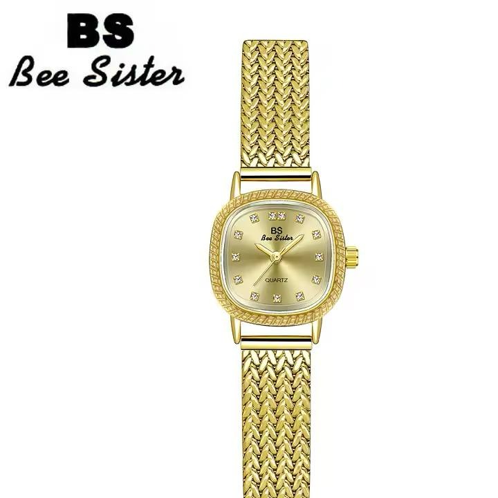 ساعت مچی زنانه بی سیستر مدل 1727 Bee Sister طلایی