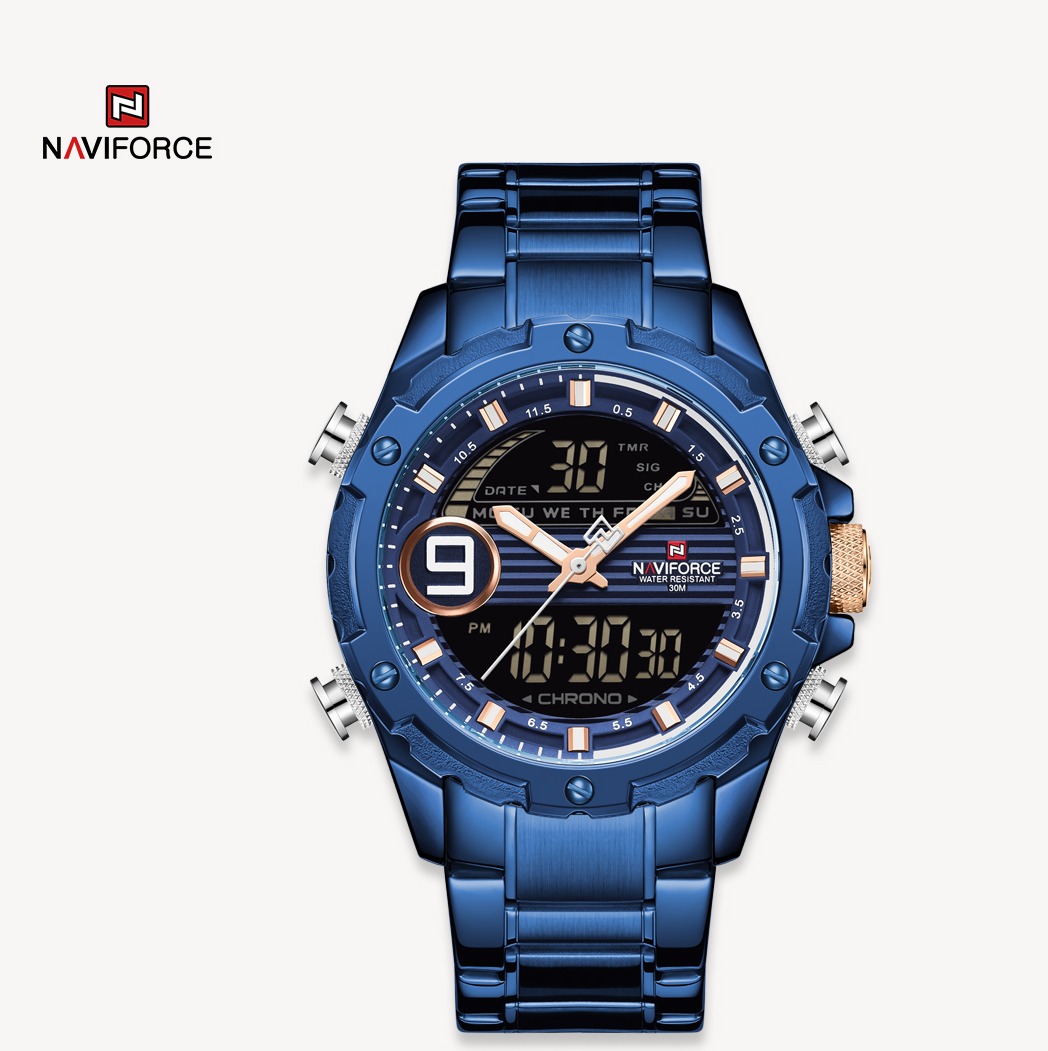ساعت مچی مردانه نیوی فورس مدل Naviforce 9146 آبی