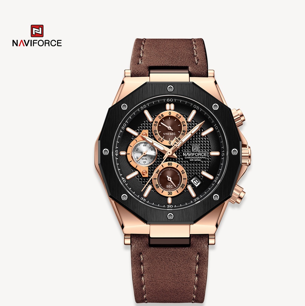 ساعت مچی مردانه نیوی فورس مدل Naviforce 8028 قهوه ای